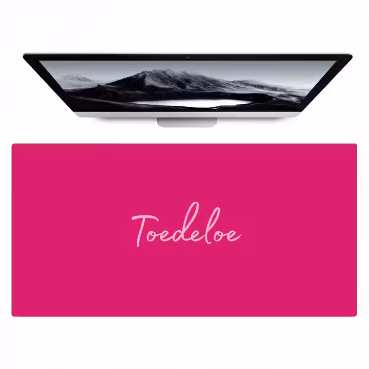 Bureau onderlegger - Toedeloe - Roze — 1