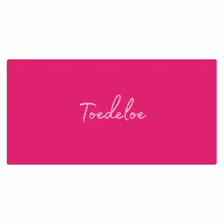 Bureau onderlegger - Toedeloe - Roze — 2
