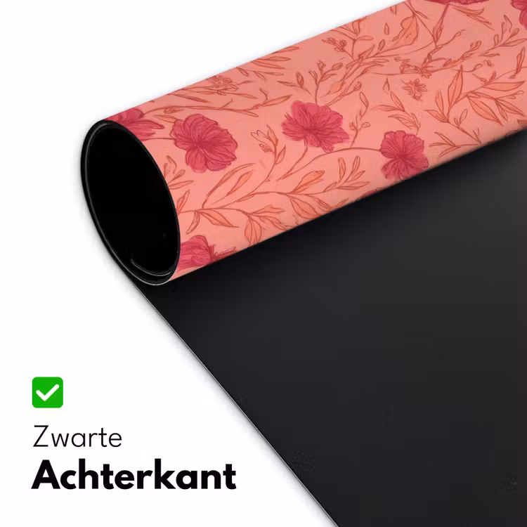 Bureau onderlegger - Weidebloemen - Romantisch - Roze — 5