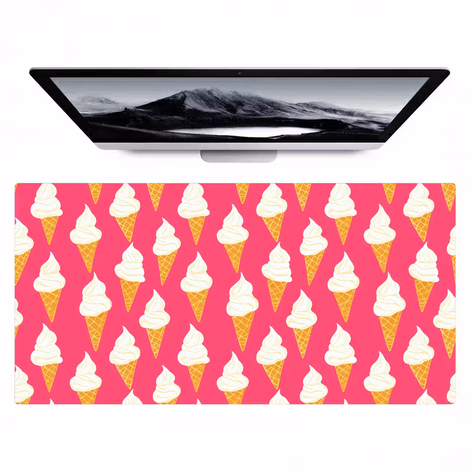 Bureau onderlegger - Softijs - Horentje - Roze — 1