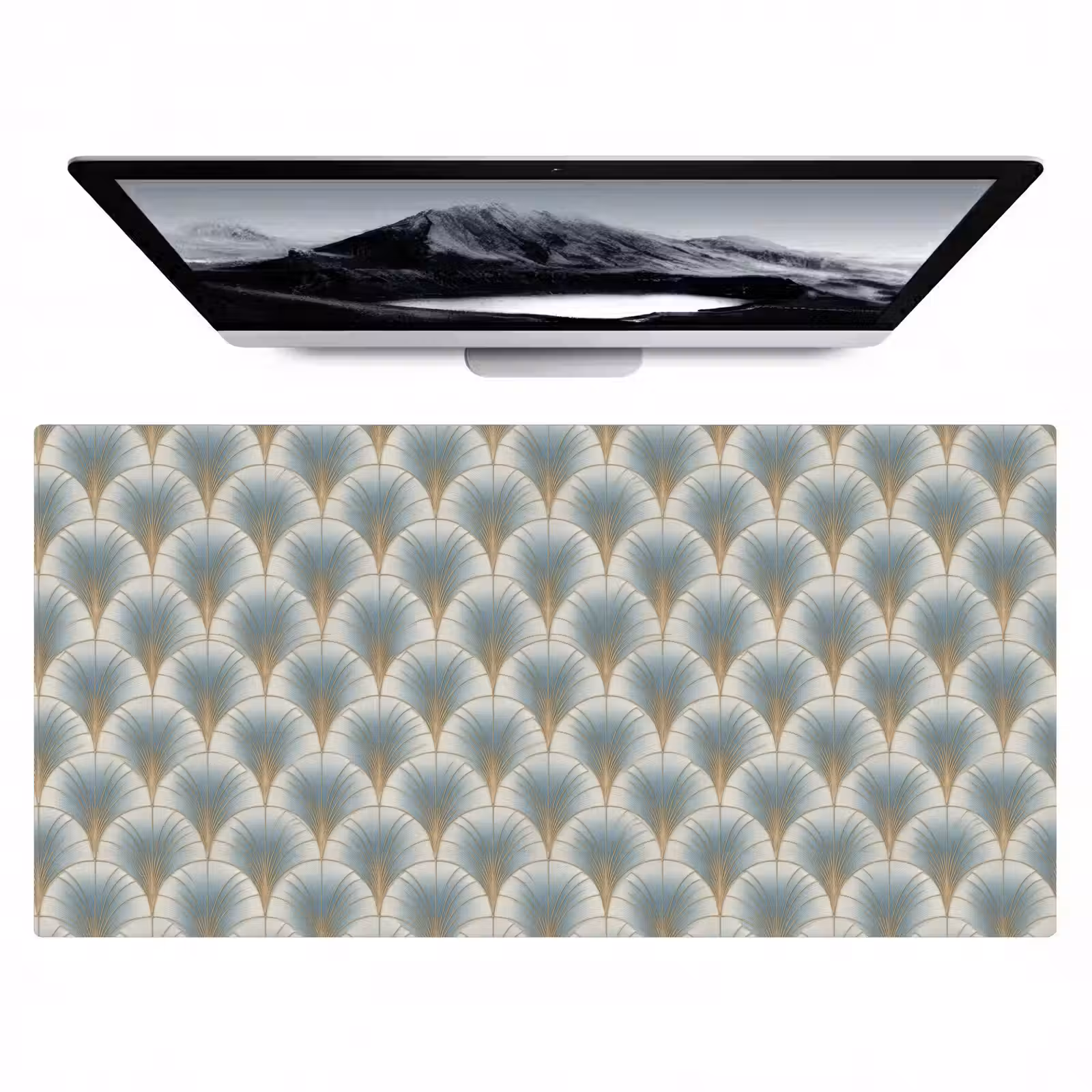 Bureau onderlegger - Waaier - Klassiek - Blauw — 1