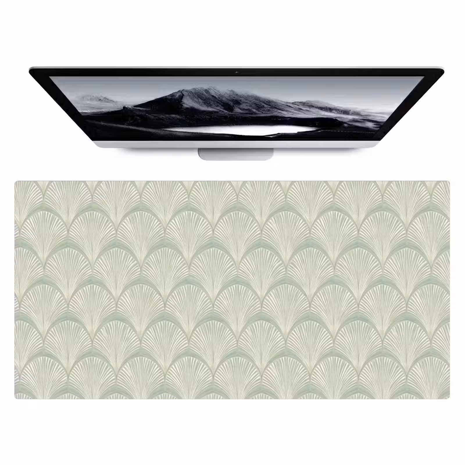 Bureau onderlegger - Waaiers - Patroon - Groen — 1