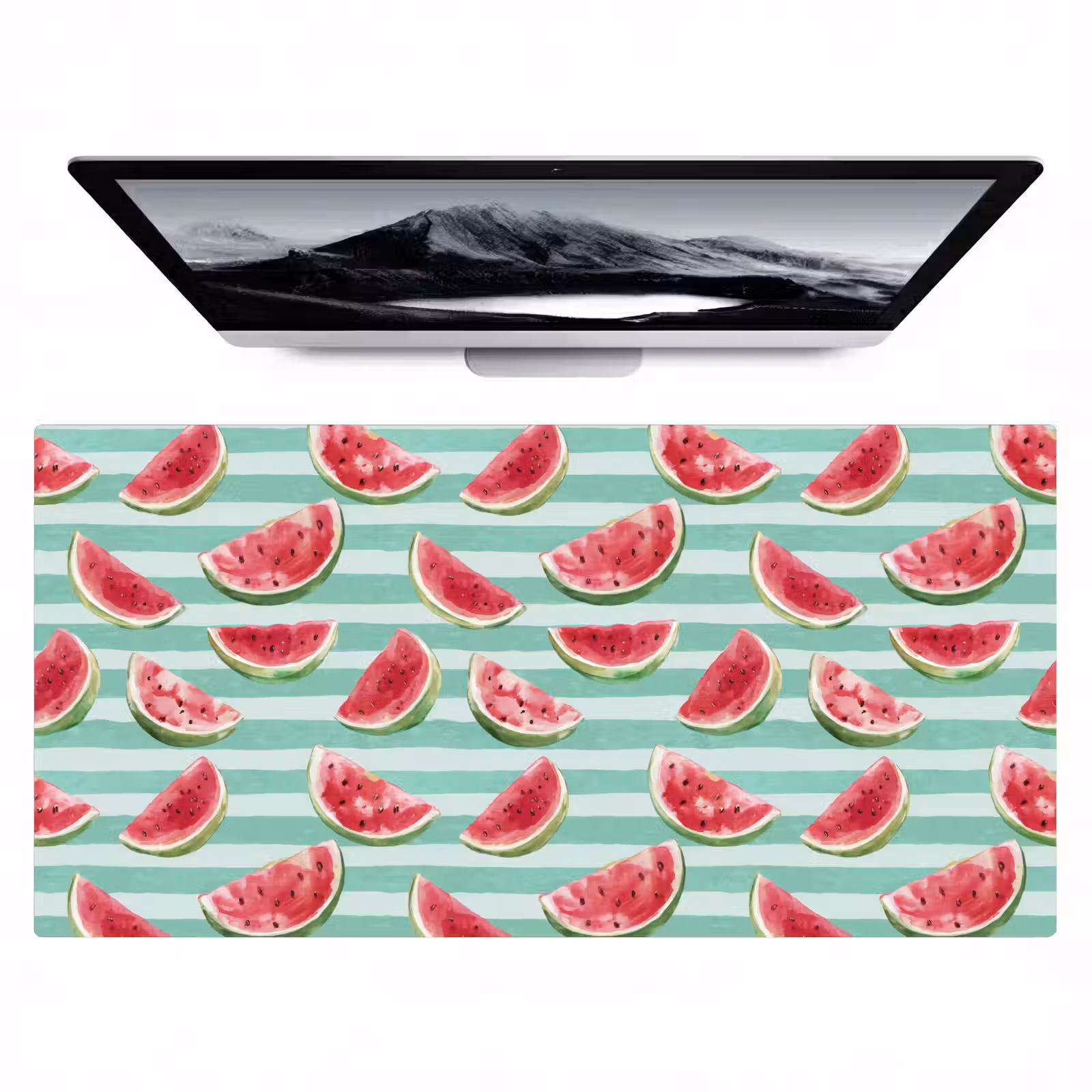 Bureau onderlegger - Watermeloen - Strepen - Groen — 1