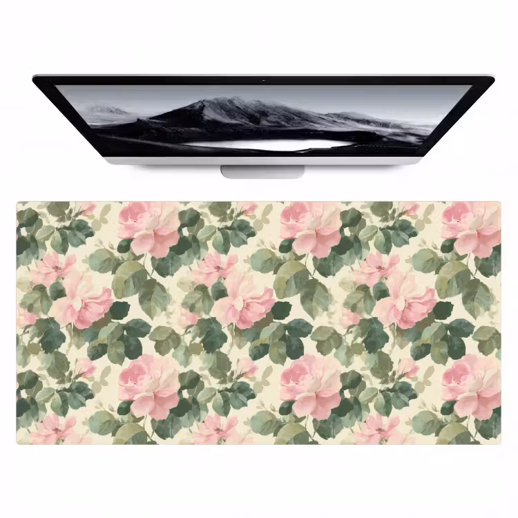 Bureau onderlegger - Rozen - Botanisch - Roze — 1