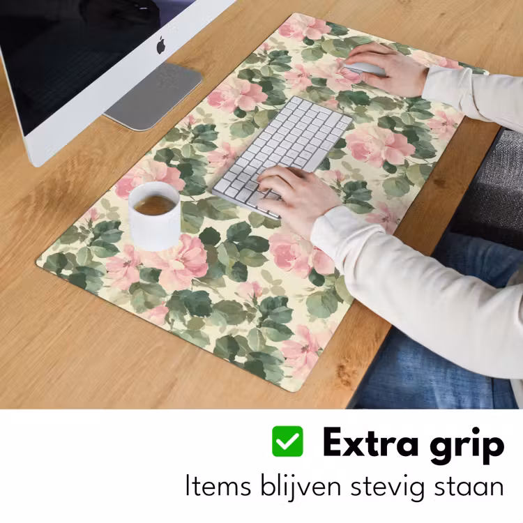 Bureau onderlegger - Rozen - Botanisch - Roze — 6