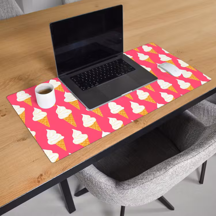 Bureau onderlegger - Softijs - Horentje - Roze — 3