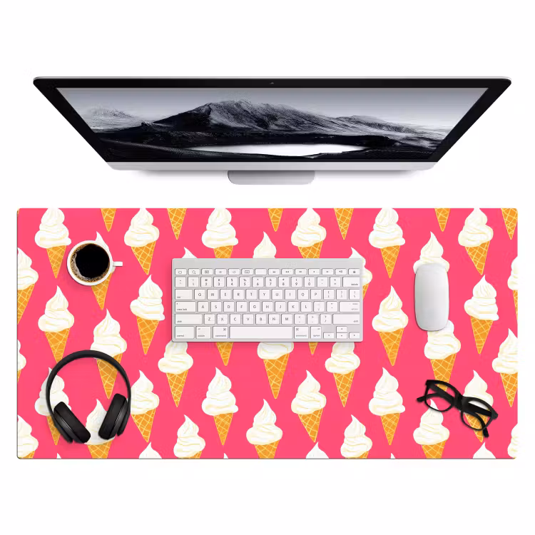 Bureau onderlegger - Softijs - Horentje - Roze — 4