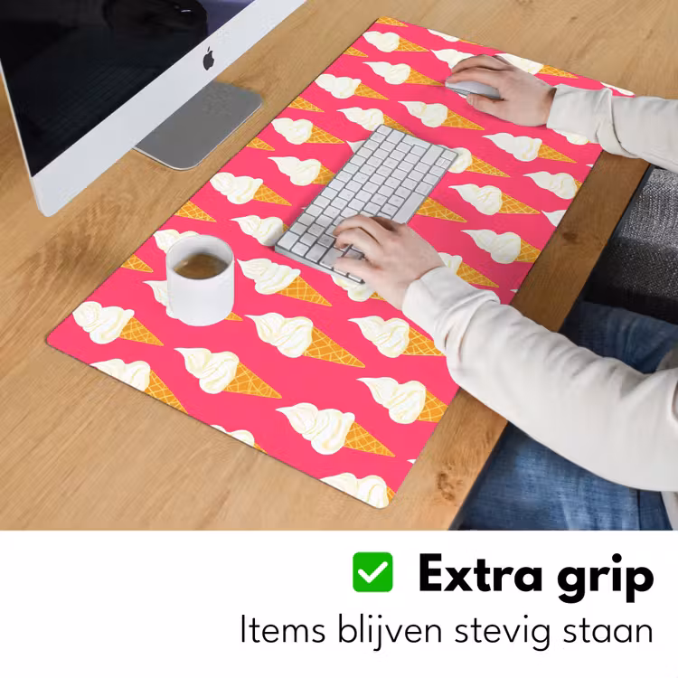 Bureau onderlegger - Softijs - Horentje - Roze — 6