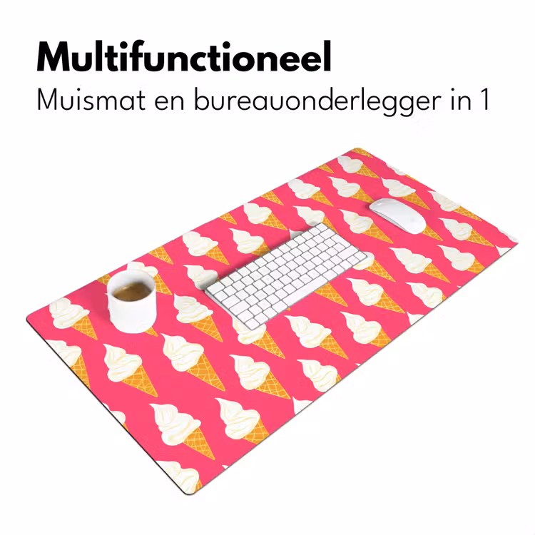 Bureau onderlegger - Softijs - Horentje - Roze — 7