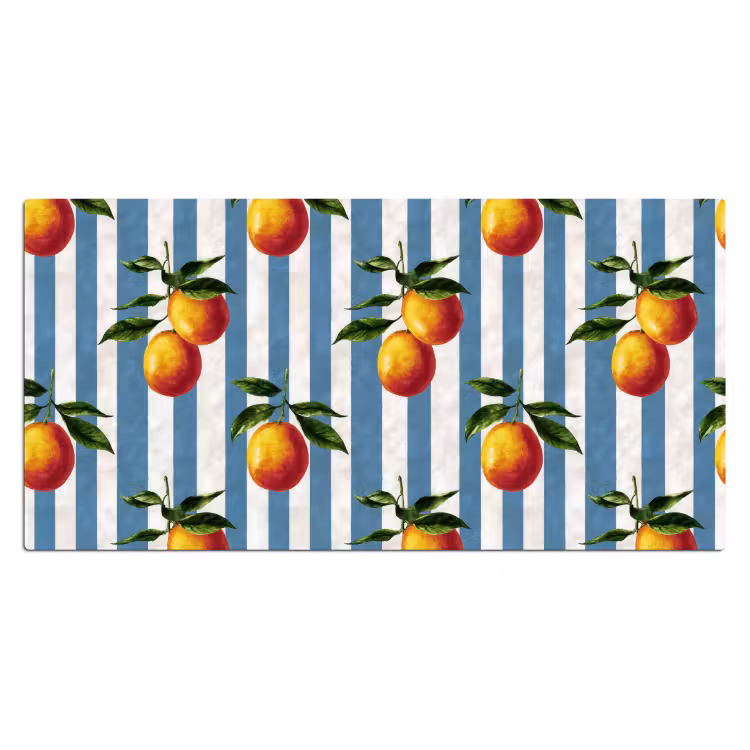 Bureau onderlegger - Strepen - Citroen - Blauw — 2