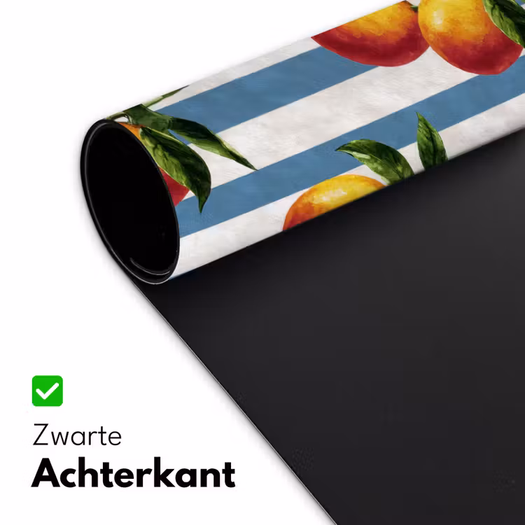 Bureau onderlegger - Strepen - Citroen - Blauw — 5