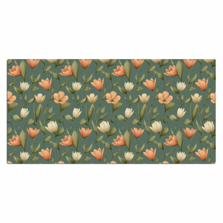 Bureau onderlegger - Tulpen - Botanisch - Groen — 2