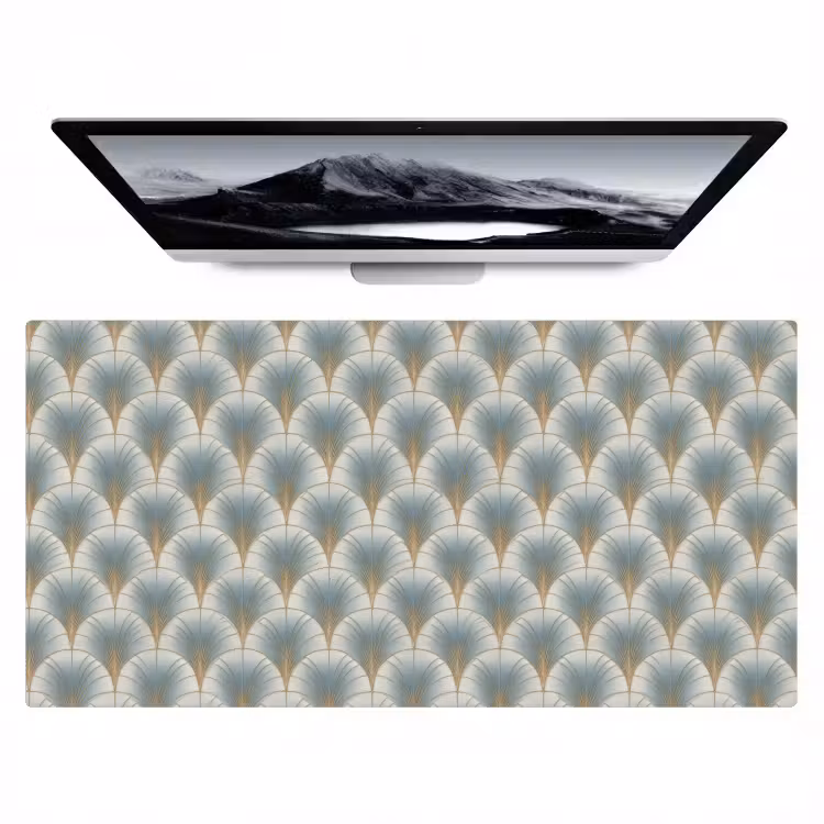 Bureau onderlegger - Waaier - Klassiek - Blauw — 1