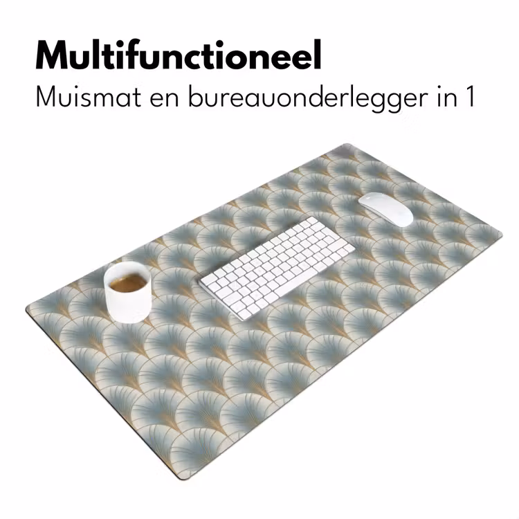 Bureau onderlegger - Waaier - Klassiek - Blauw — 7