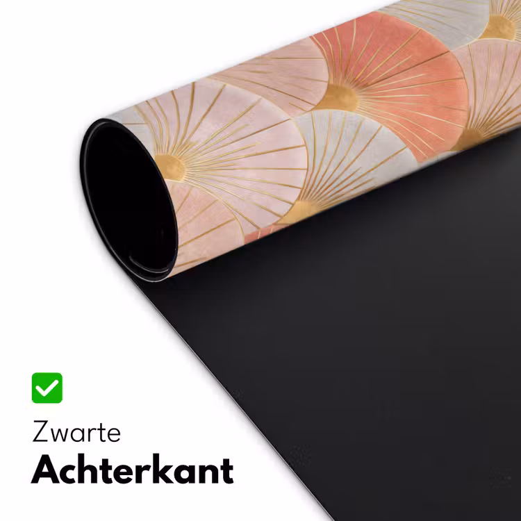 Bureau onderlegger - Waaiers - Goud - Roze — 5