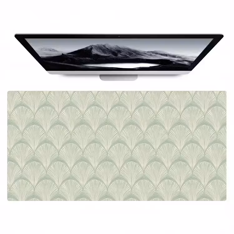 Bureau onderlegger - Waaiers - Patroon - Groen — 1