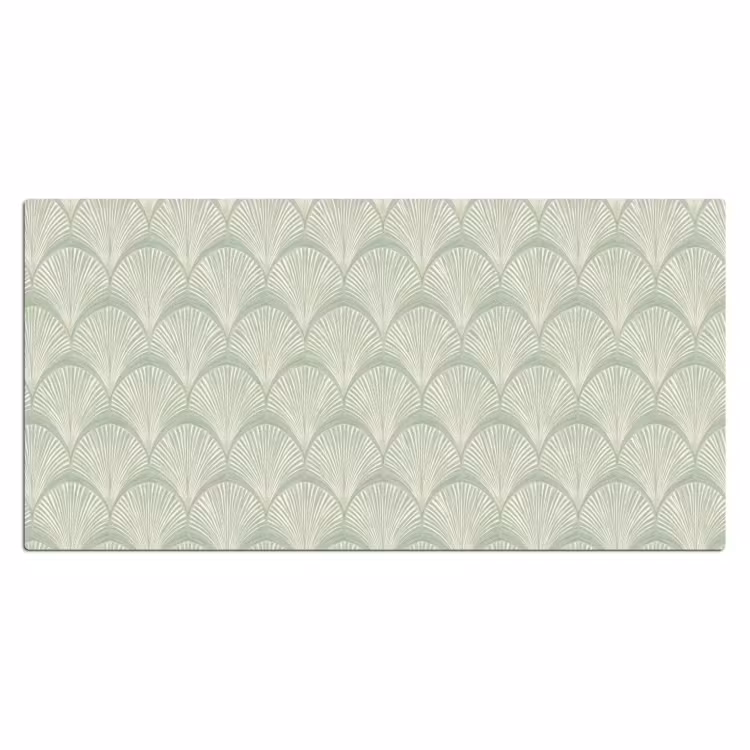 Bureau onderlegger - Waaiers - Patroon - Groen — 2