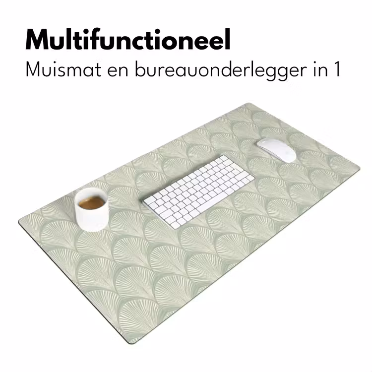Bureau onderlegger - Waaiers - Patroon - Groen — 7