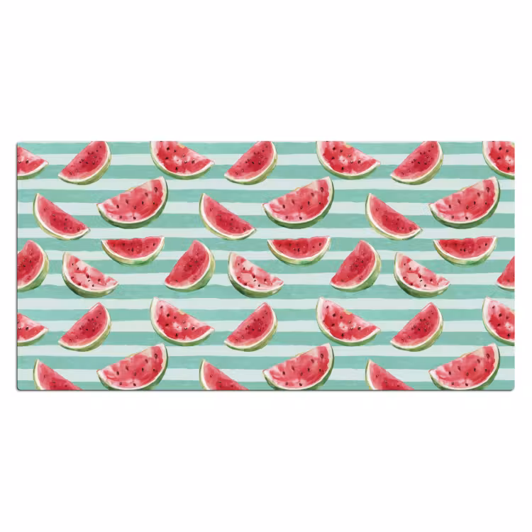 Bureau onderlegger - Watermeloen - Strepen - Groen — 2