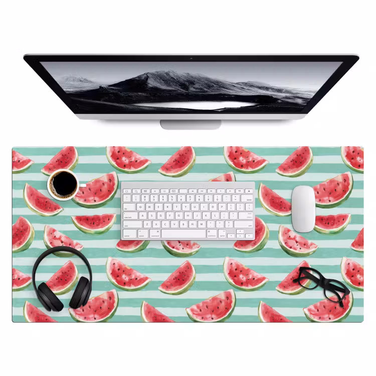 Bureau onderlegger - Watermeloen - Strepen - Groen — 4