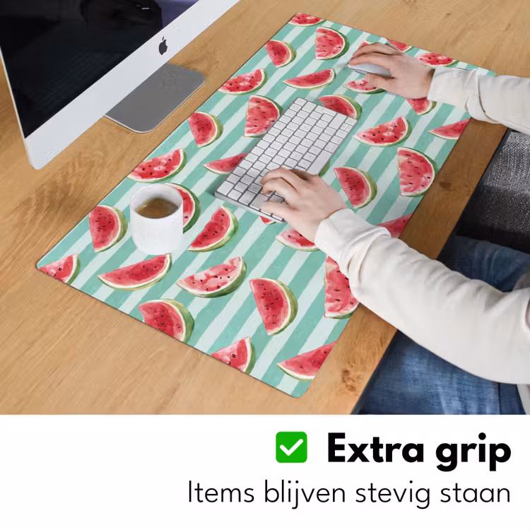 Bureau onderlegger - Watermeloen - Strepen - Groen — 6