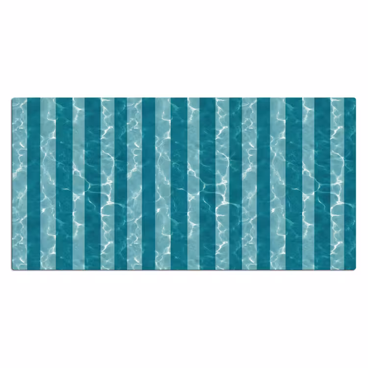 Bureau onderlegger - Zwembad - Strepen - Groen — 2