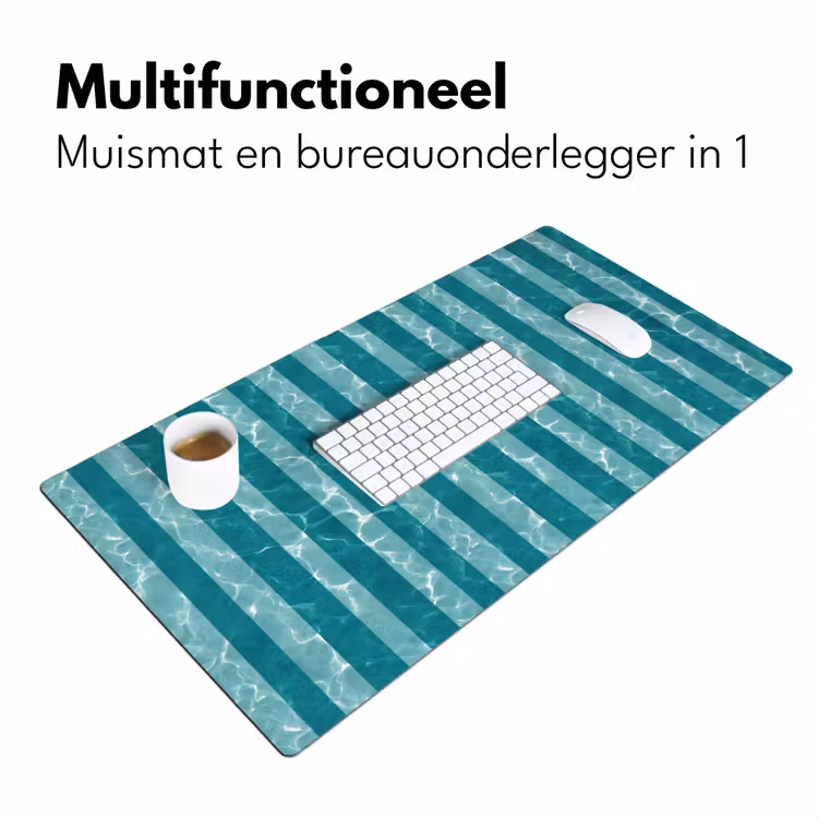 Bureau onderlegger - Zwembad - Strepen - Groen — 7