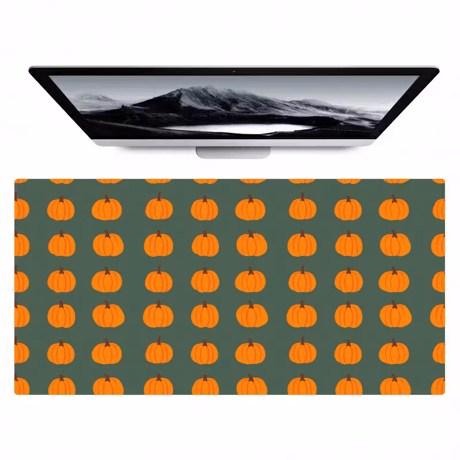 Bureau onderlegger - Pompoen - Patroon - Oranje — 1