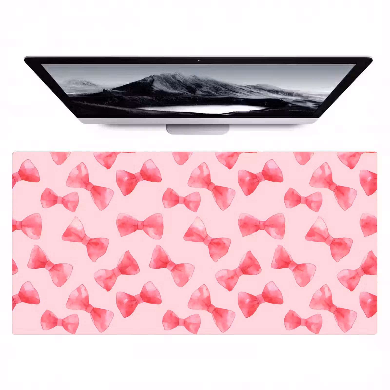 Bureau onderlegger - Strikken - Aquarel - Roze — 1