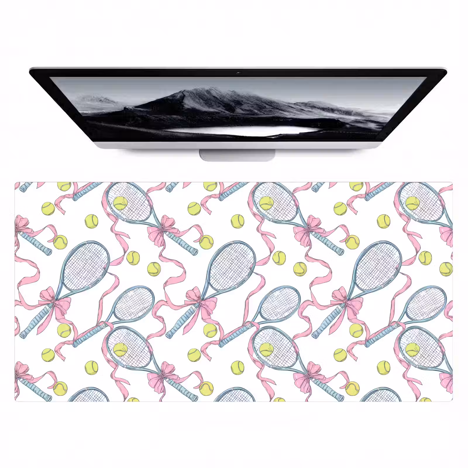 Bureau onderlegger - Tennis - Strikken - Kleurrijk — 1