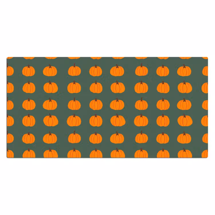 Bureau onderlegger - Pompoen - Patroon - Oranje — 2