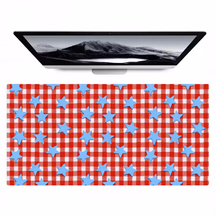 Bureau onderlegger - Ruit - Sterren - Rood — 1