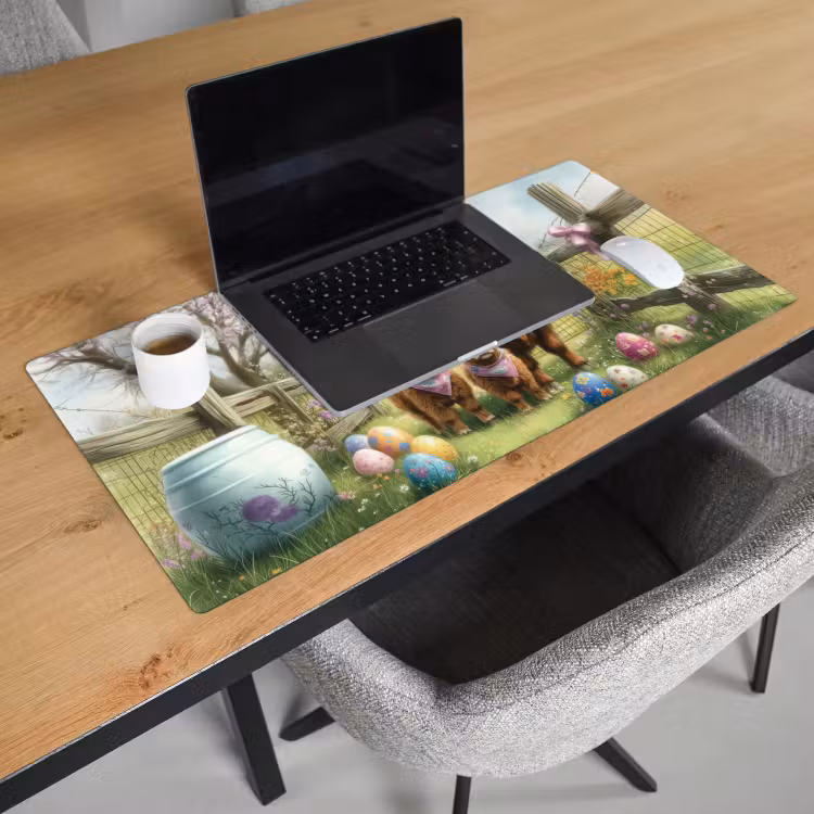 Bureau onderlegger - Schotsehooglanders - Paaseieren - Lente — 2