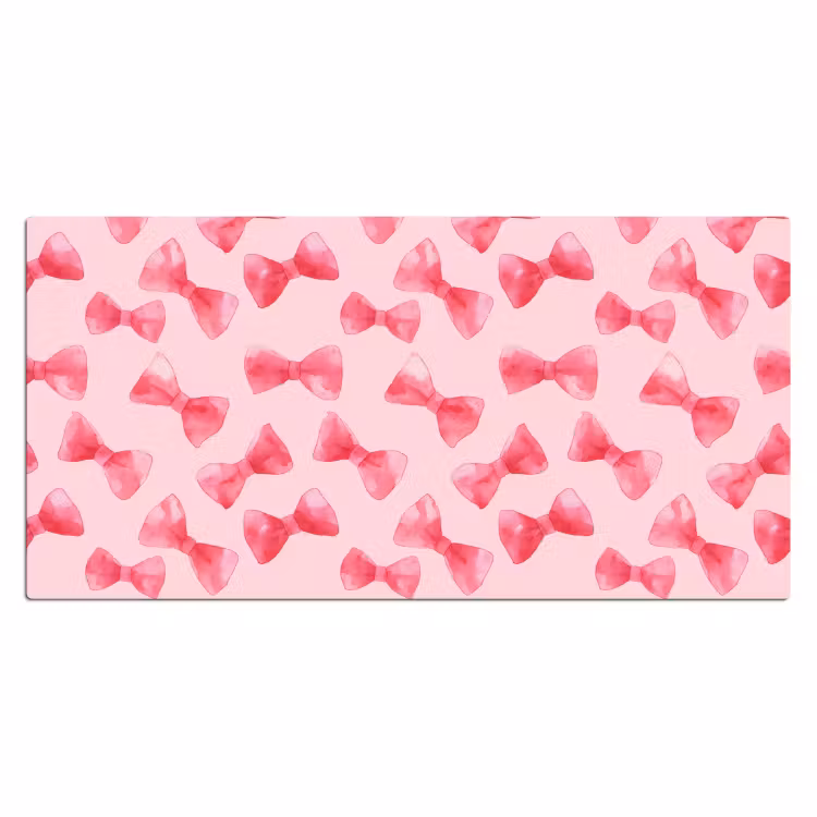 Bureau onderlegger - Strikken - Aquarel - Roze — 2