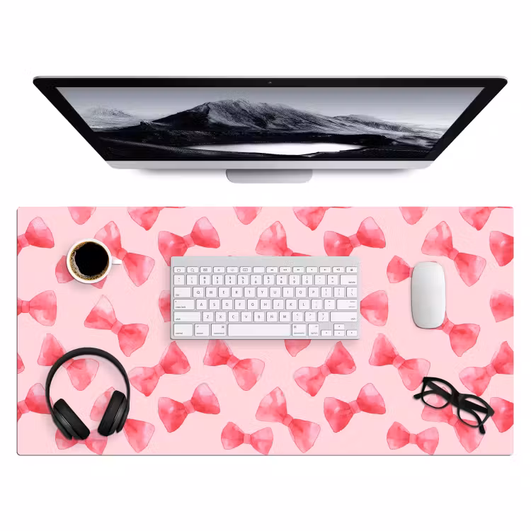 Bureau onderlegger - Strikken - Aquarel - Roze — 4
