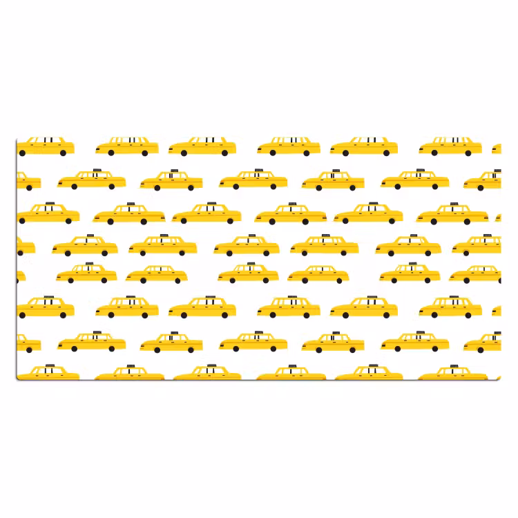 Bureau onderlegger - Taxi - Iconisch - Geel — 2