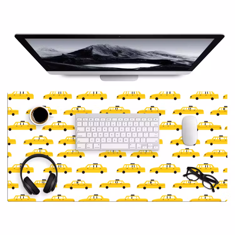 Bureau onderlegger - Taxi - Iconisch - Geel — 4