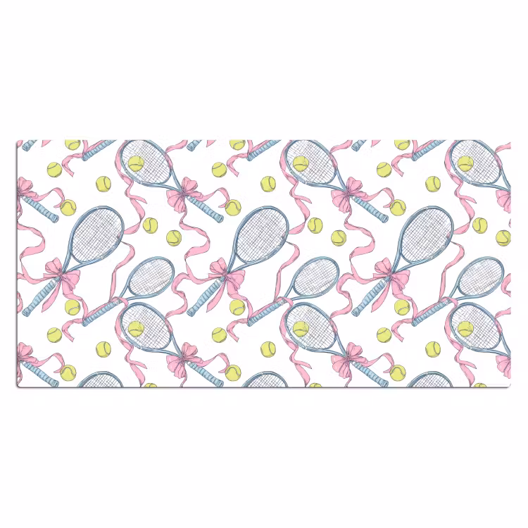Bureau onderlegger - Tennis - Strikken - Kleurrijk — 2