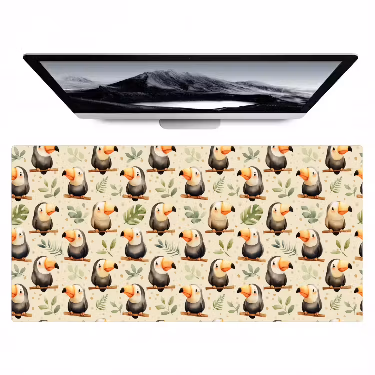 Bureau onderlegger - Toekans - Exotisch - Kleurrijk — 1