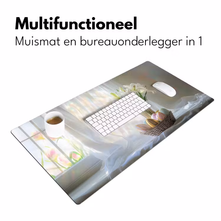 Bureau onderlegger - Vaas - Eieren - Bloemen — 6