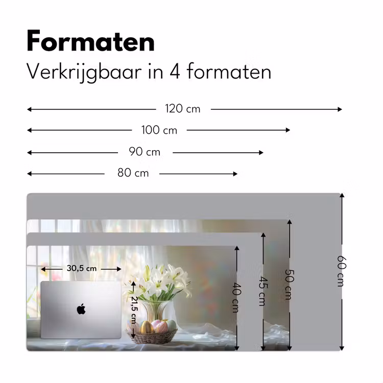 Bureau onderlegger - Vaas - Eieren - Bloemen — 7