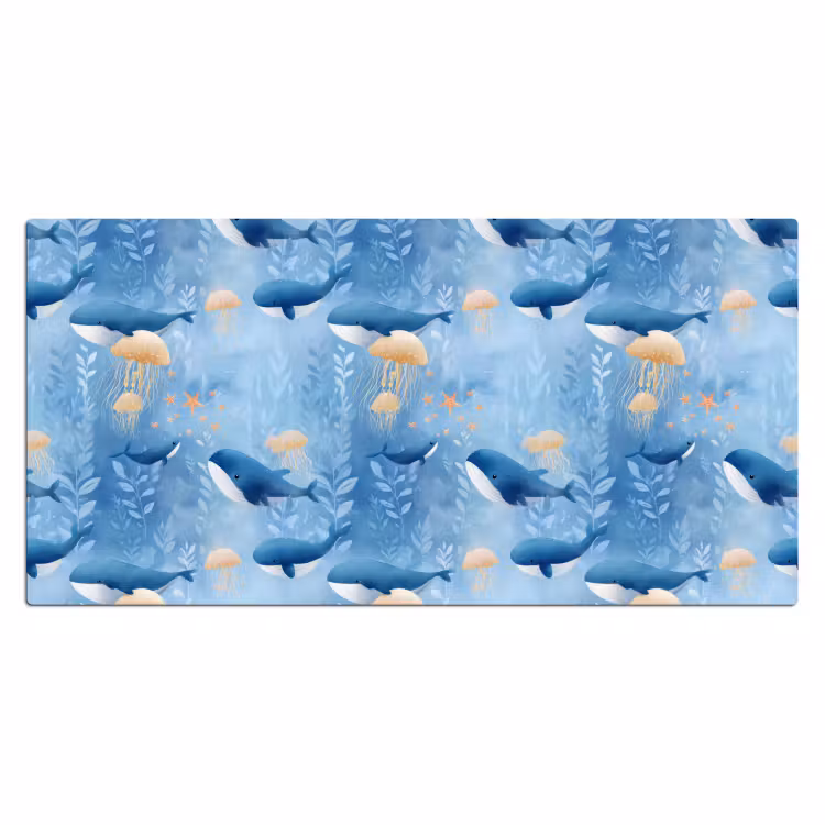 Bureau onderlegger - Walvissen - Oceaan - Blauw — 2