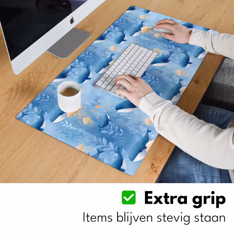 Bureau onderlegger - Walvissen - Oceaan - Blauw — 6