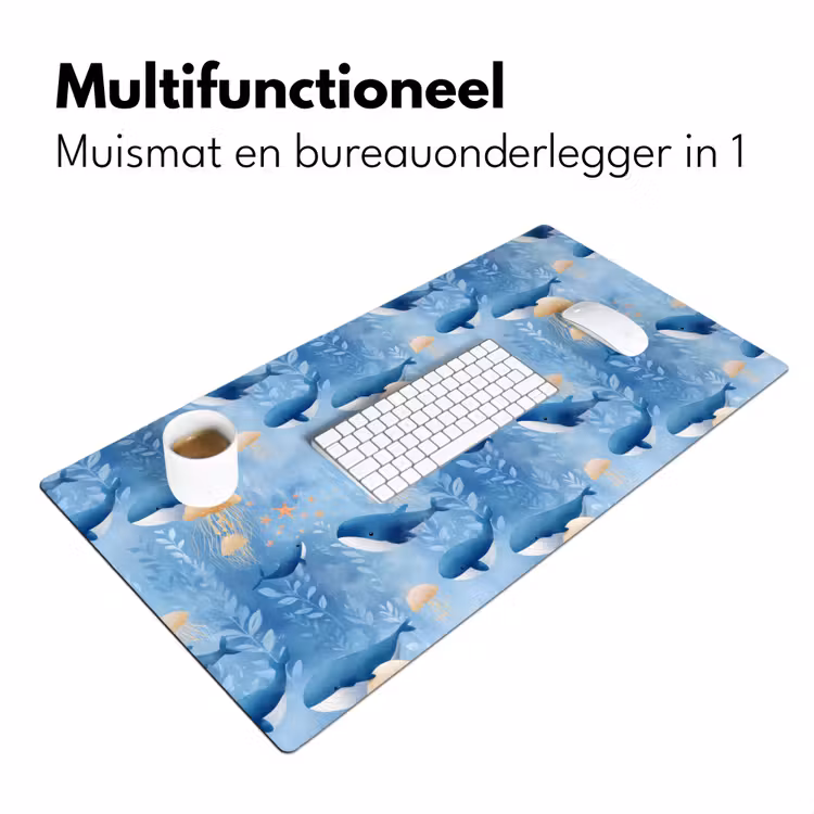 Bureau onderlegger - Walvissen - Oceaan - Blauw — 7