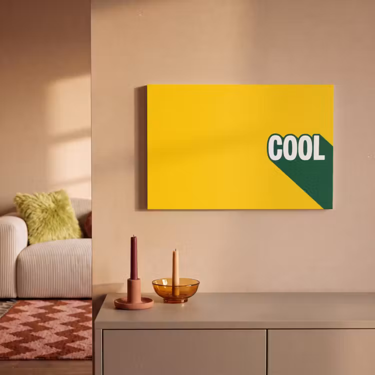 Canvas schilderij - Cool - Geel - Groen — 1