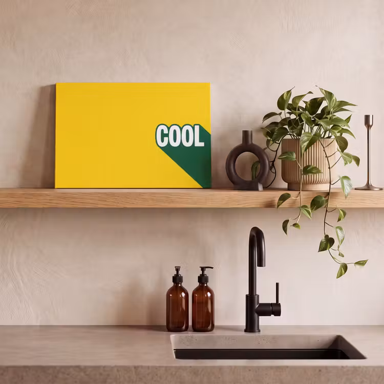 Canvas schilderij - Cool - Geel - Groen — 2