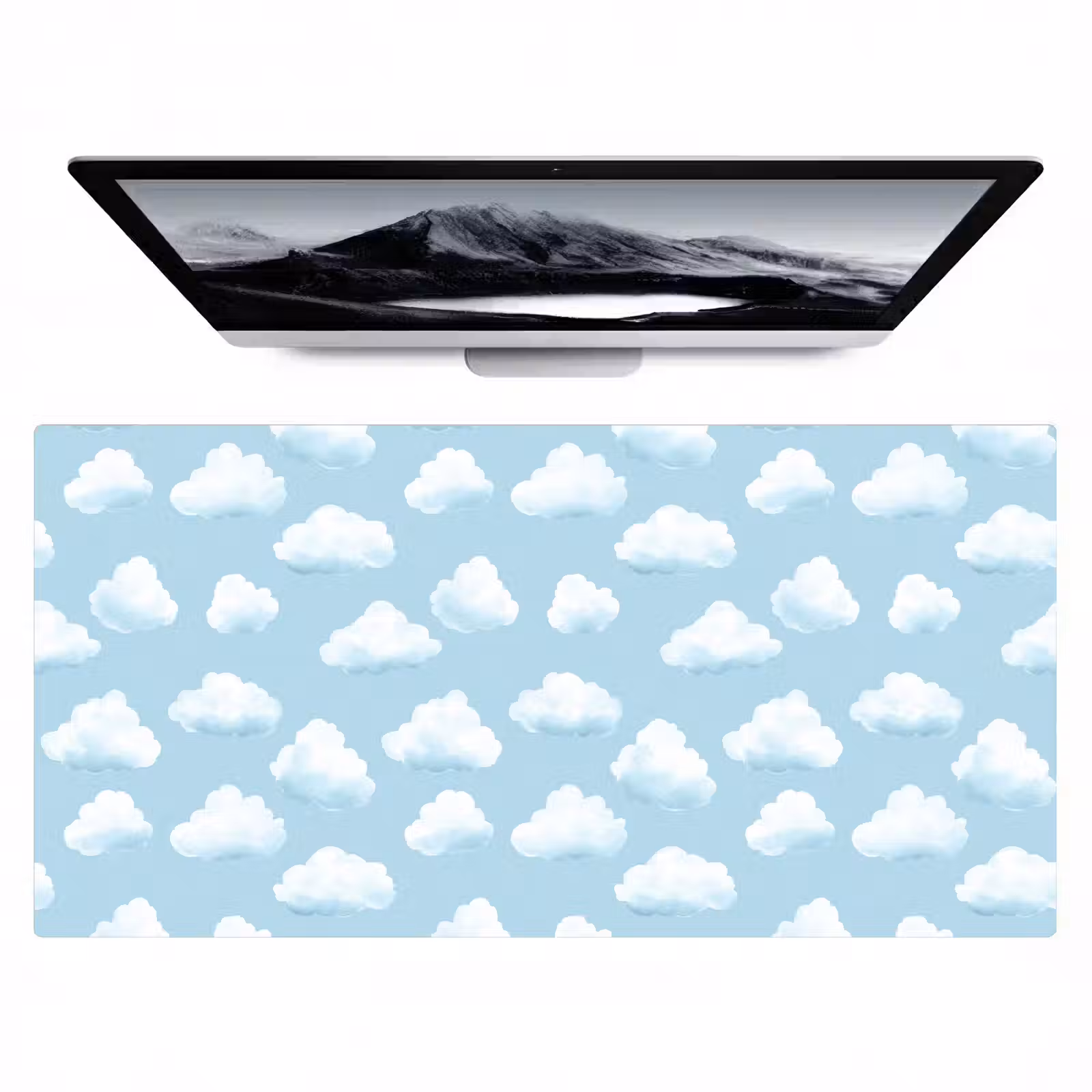 Bureau onderlegger - Wolken - Illustratie - Blauw — 1