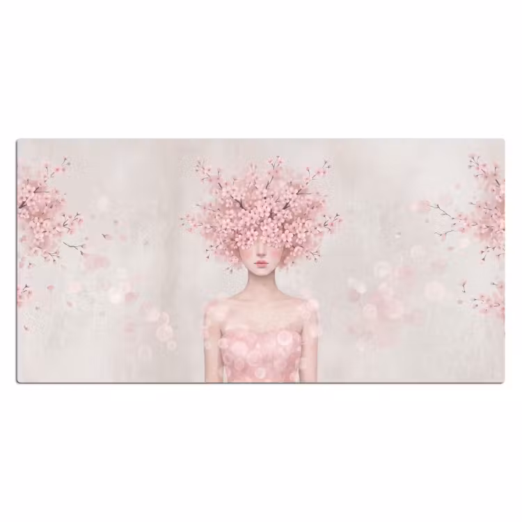 Bureau onderlegger - Portret - Kersenbloesem - Roze — 2