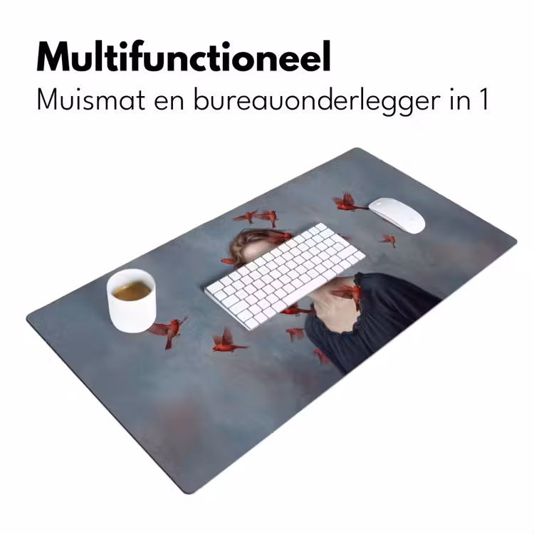 Bureau onderlegger - Portret - Krachtig - Rood — 7
