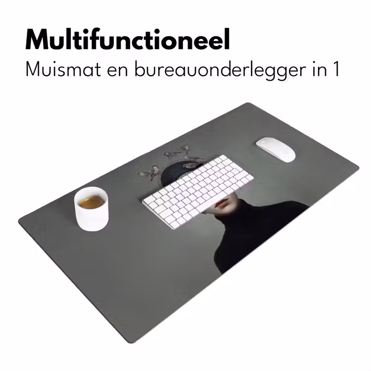 Bureau onderlegger - Portret - Vogels - Zwart — 7